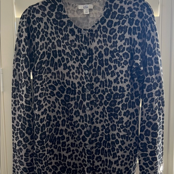 Leopard cardigan from croft & barrow. Size small. - Picture 2 of 3